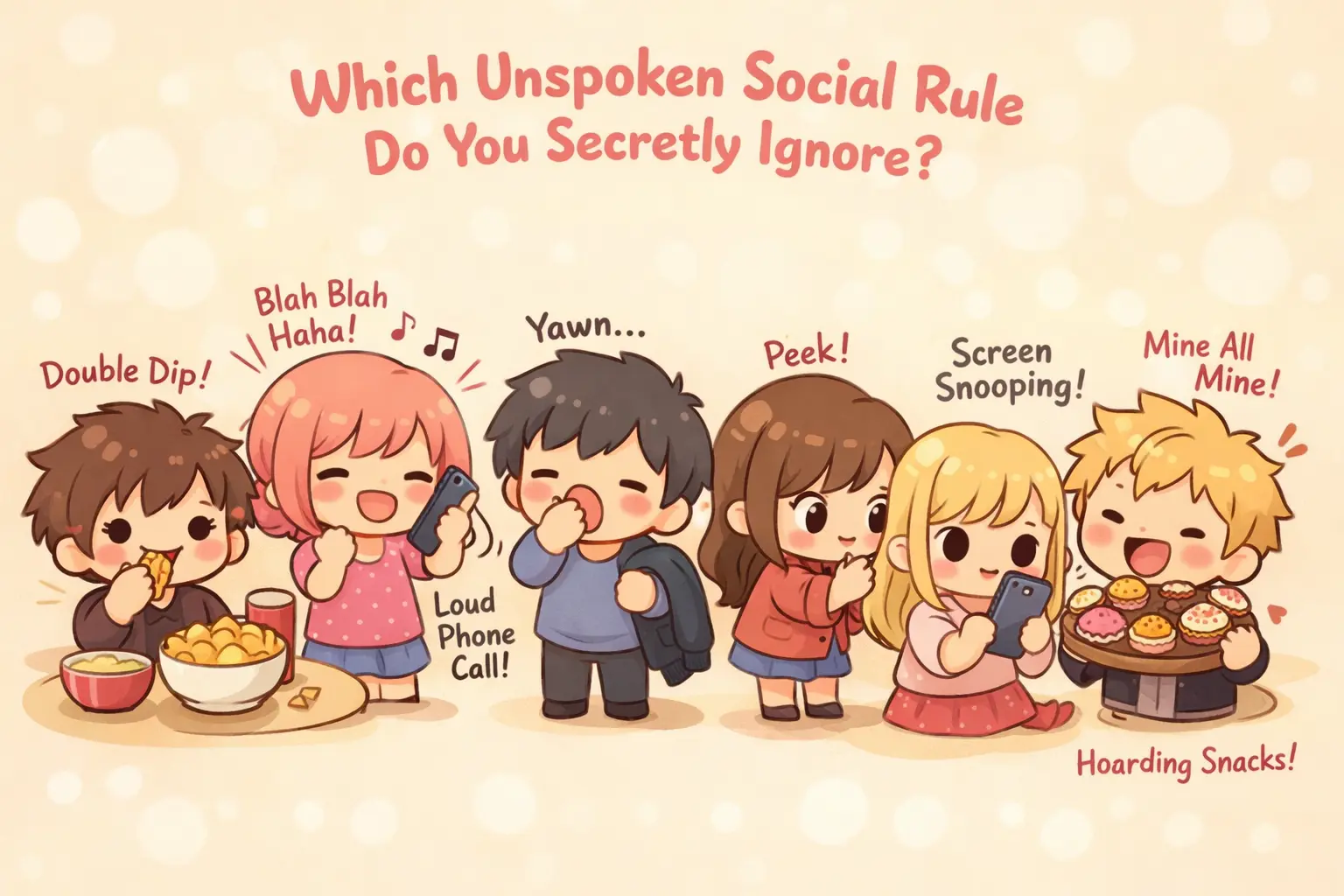 Which Unspoken Social Rule Do You Secretly Ignore? quiz cover