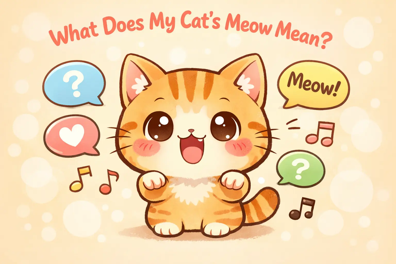 What Does My Cat's Meow Mean? quiz cover