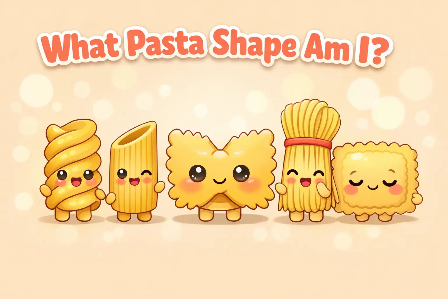 What Pasta Shape Am I? quiz cover